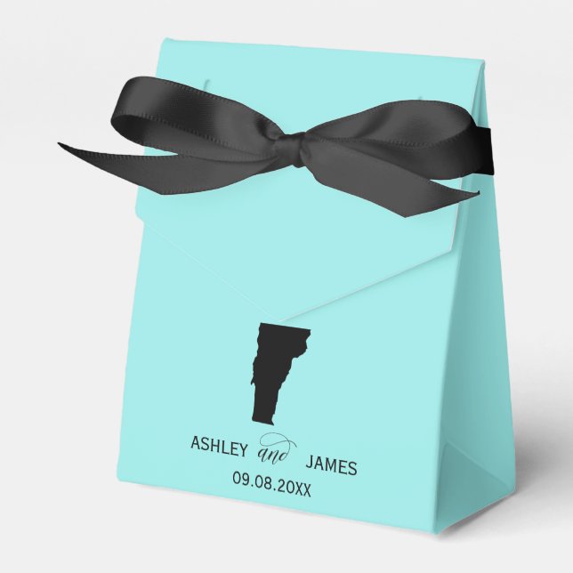 Bröllop Välkommen till Vermont Favor Box, Karta Presentaskar (Framsidan Sidan)