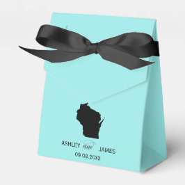 Bröllop Välkommen till Wisconsin Favor Box med Kar Presentaskar