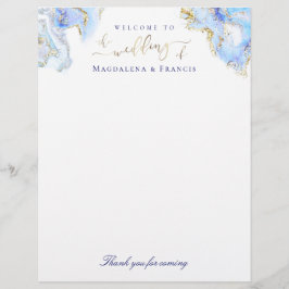 bröllop välkomna flytande marmelad