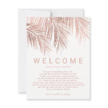 Bröllop välkomnas av det tropiska handflatan-träd 