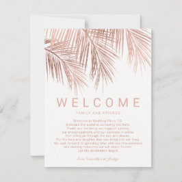 Bröllop välkomnas av det tropiska handflatan-träd  inbjudningar