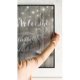 Bröllop Välkomsthistoriskt brev Champagne Glass Poster