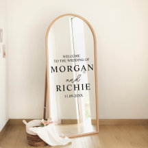 Bröllop Välkomstsignalen Vinyl Decal, Bröllop