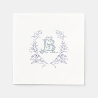 Bröllop vapensköld napkins pappersservett