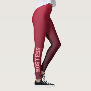 Bröllop Värdinna Burgundy Ombre Mode Leggings