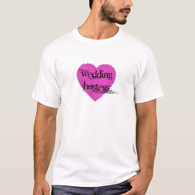 Bröllop Värdinna T-shirt (Framsida)