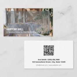 Bröllop Venue-Anpassningsbarna QR Visitkort