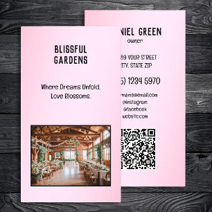 Bröllop Venue QR Photo Visitkort