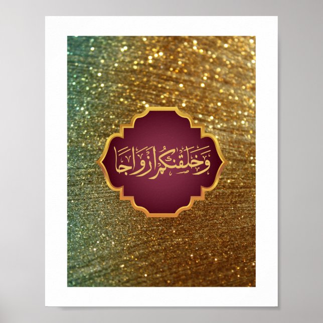 Bröllop "Vi Skapat dig i par" i Storstil Poster (Framsidan)