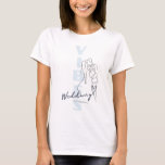 Bröllop vibes tshirt t shirt<br><div class="desc">Fira kärlek i stil med den här chicen,  "Bröllop Vibes",  kvinnors t-shirt! Perfekt för brudar,  brudtärnor,  eller någon som går med den stora dagen,  denna mjuka och snyggt ger bara högerna av charm och gnistra. Underbar för möhippor,  möhippor,  planeringsdagar i bröllop eller smekmånad i äventyr!</div>