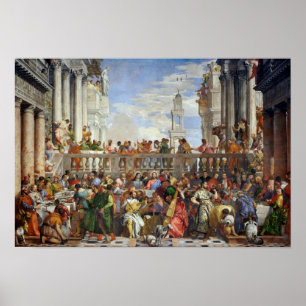 Bröllop vid Cana av Paolo Veronese - Poster