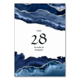Bröllop vid flottan och Silver Agate Bordsnummer