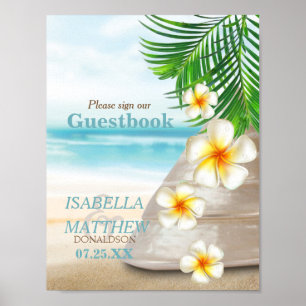 Bröllop vid stranden poster