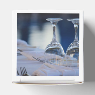 Bröllop vin glasögon presentaskar