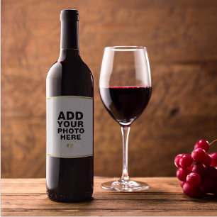 bröllop vin vinflaska etikett