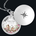 Bröllop Vintage Birds & Bloom Anniury Necklace Silverpläterat Halsband<br><div class="desc">Keepsaké Necklaces Välj antingen Silver Plattat eller Sterling silver</div>