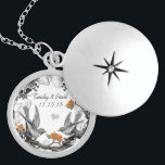 Bröllop Vintage Coral Birds Aniury Necklace Sterling Silver Halsband<br><div class="desc">Keepsaké Necklaces Välj antingen Silver Plattat eller Sterling silver</div>