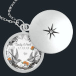 Bröllop Vintage Coral Birds Aniury Necklace Sterling Silver Halsband<br><div class="desc">Keepsaké Necklaces Välj antingen Silver Plattat eller Sterling silver</div>