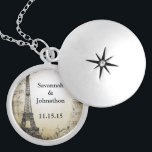Bröllop Vintage Eiffel Torn Årsdag för årsjubileum Berlockhalsband<br><div class="desc">Behåll Necklaces Välj antingen Silver Plattat Guld Avsluta eller Sterling silver Unik Personlig Anpassningsbar !st Bröllopsfest för julklapp av Bröllop Keepsakt Necklaces - om du vill ändra bakgrund färg - klicka på anpassa - klicka på redigera - välj sista verktyg i rullgardinsmenyn och välj från ett av de färger som...</div>