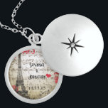 Bröllop Vintage Eiffel Torn Årsdag för årsjubileum Berlockhalsband<br><div class="desc">Behåll Necklaces Välj antingen Silver Plattat Guld Avsluta eller Sterling silver Unik Personlig Anpassningsbar färg 1:a julgåva med Bröllop Keepsaky Bröllopsfest Necklaces - om du vill ändra bakgrund verktyg - klicka på anpassa - klicka på redigera - välj sista färger i listrutan och välj från ett av de personligt bröllp...</div>