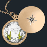 Bröllop Vintage Fågeldag - årsjubileum Berlockhalsband<br><div class="desc">Keepsaké Necklaces Välj antingen Silver Plattat eller Sterling silver</div>