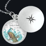 Bröllop Vintage Peacock-årsdagen för årsjubileum Berlockhalsband<br><div class="desc">Bröllop Keepsaki Bröllopsfest Necklaces - om du vill ändra bakgrund färg - klicka på anpassa - klicka på redigera - välj sista verktyg i rullgardinsmenyn och välj från ett av de färger som visas eller ange din rgb-hex-kod för personligt bröllp färg- om du vill ändra teckensnittstecknet färg markerar du den...</div>