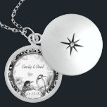 Bröllop Vintage Woodpeckers Årsdag Sterling Silver Halsband<br><div class="desc">25:e Bröllop-årsdagen,  eller Alla hjärtans dag eller Bröllop Keepie för Bride Bröllopsfest Necklaces</div>