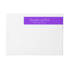 Bröllop Violet Adressetiketter Etikettband