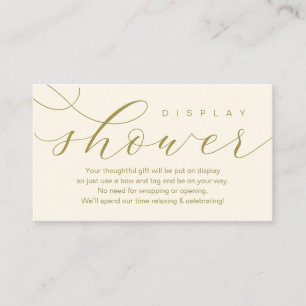 Bröllop Visning Shower, modern elegans, minimal Tilläggskort
