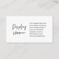 Bröllop Visning Shower, modern minimalist