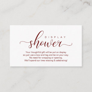 Bröllop Visning Shower, modern romsk Tilläggskort