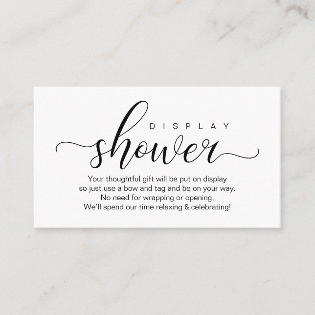 Bröllop Visning Shower, modern romsk Tilläggskort (Framsida)