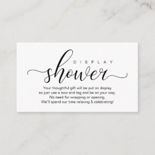 Bröllop Visning Shower, modern romsk Tilläggskort