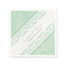 Bröllop vit snöre på gröntarna pappra blöjor