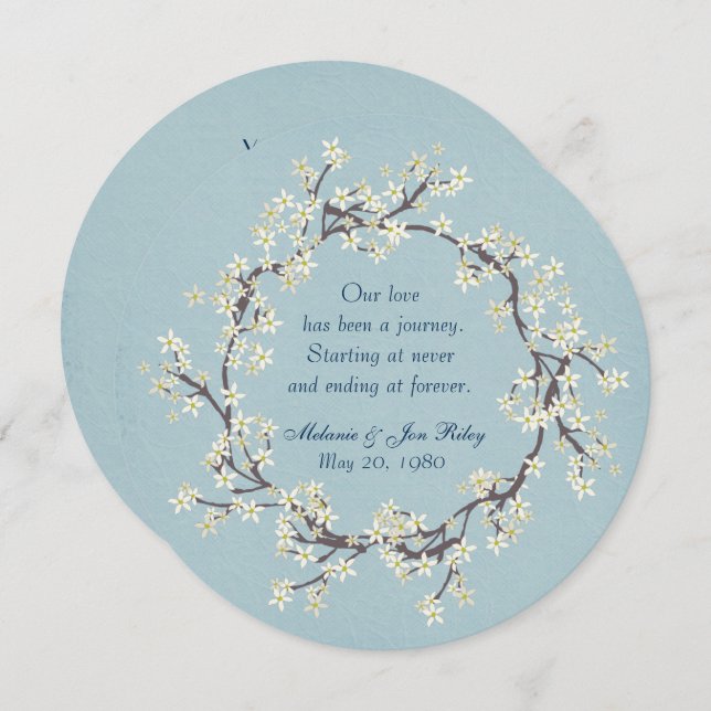 Bröllop Vow Renewal-utandning på mjukt akvarium st Inbjudningar (Fram/baksida)