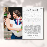 Bröllop Vows-årsfoto Canvastryck<br><div class="desc">Anpassa med dina löften och speciella foto i bröllop för att skapa en unik nyckelfråga för din speciellare dag. Designad av Thisisnotme©</div>