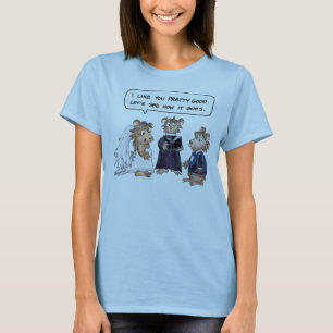 Bröllop Vows Hamsters Tecknad Anpassningsbar T-Shi Tee Shirt
