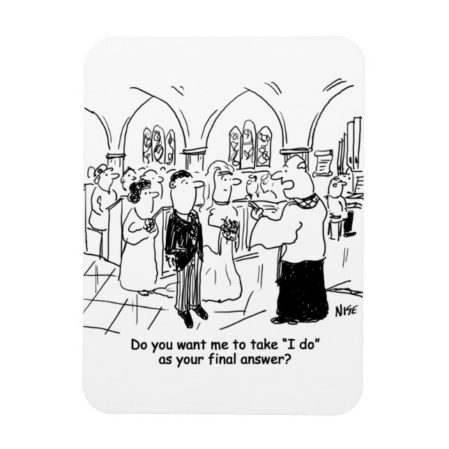 Bröllop Vows - jag gör det som ett slutligt svar Magnet (Vertikal)