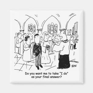 Bröllop Vows - jag gör det som ett slutligt svar Magnet