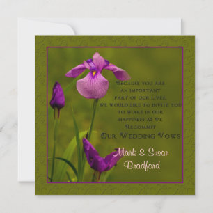 Bröllop Vows Renewal - Inbjudan - Black Iris