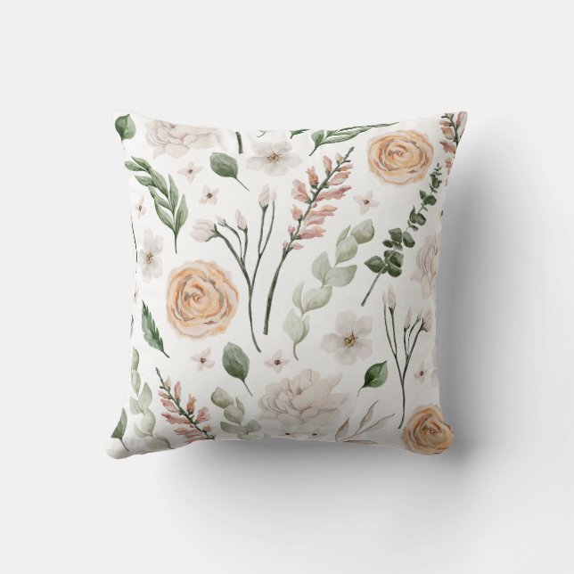 Bröllop Watercolor Kudde (Baksida)