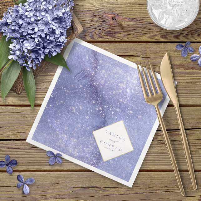 Bröllop Watercolor Namn Peri ID954 Pappersservett (Skapare uppladdad)