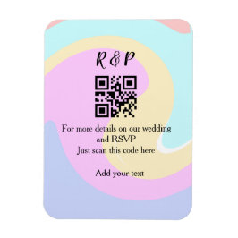 Bröllop webbplats osa q r kod lägg till namn magnet