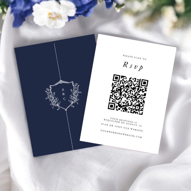 Bröllop webbplats | OSA QR-kod Fotoflotta Tilläggskort (rsvp qr code wedding website , tie the knot in style , )