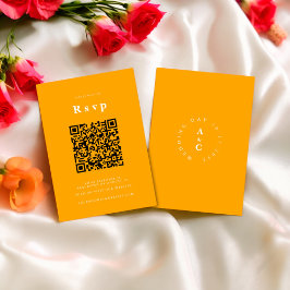 Bröllop webbplats | OSA QR-kodfoto-orange