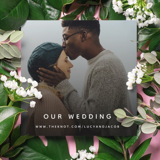 Bröllop webbplats | QR Code Modern Photo OSA Tilläggskort (Skapare uppladdad)