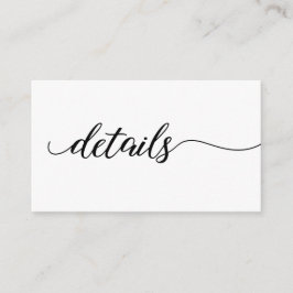 Bröllop webbplats QR-kod för skriptinformation om Tilläggskort