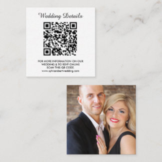 Bröllop webbplats | QR-kod Koppla foto-OSA Tilläggskort