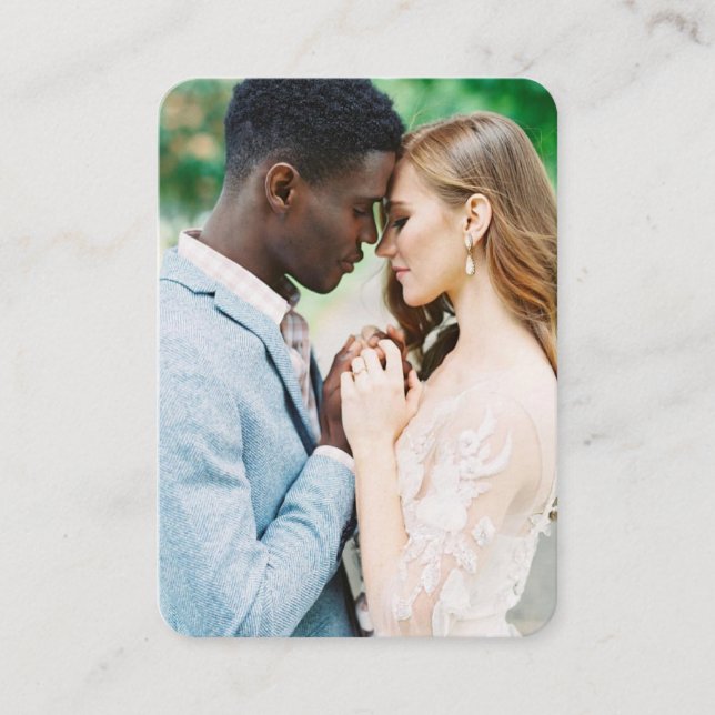 Bröllop webbplats | QR-kodsfoto-OSA Tilläggskort (Framsida)