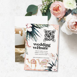Bröllop webbplats | QR-kodsökningsfoto Tilläggskort